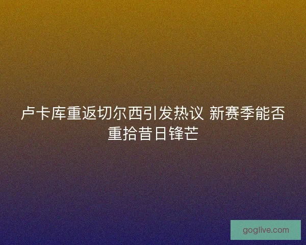 卢卡库重返切尔西引发热议 新赛季能否重拾昔日锋芒